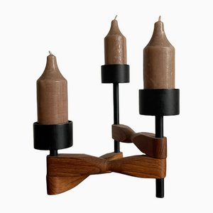 Danish Mid-Century Modern Teakwood Candleholder-WSA-1092777