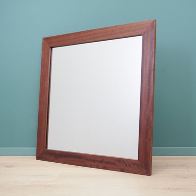 Danish Mirror in Mahogany Frame, 1970s-VND-2019751