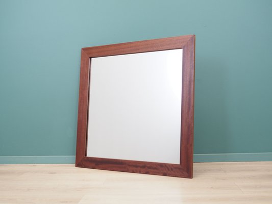 Danish Mirror in Mahogany Frame, 1970s-VND-2019751