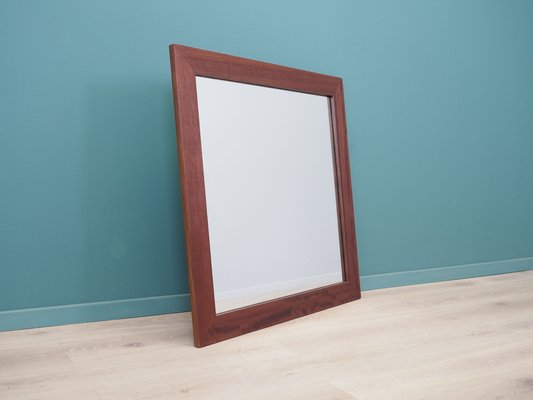 Danish Mirror in Mahogany Frame, 1970s-VND-2019751