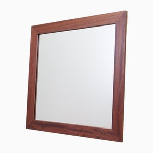 Danish Mirror in Mahogany Frame, 1970s-VND-2019751