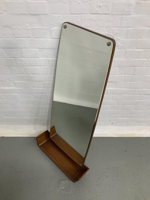 Danish Mirror with Shelf in Teak-EMG-1309179