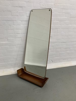 Danish Mirror with Shelf in Teak-EMG-1309179