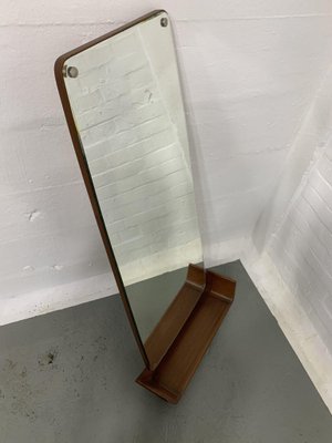 Danish Mirror with Shelf in Teak-EMG-1309179