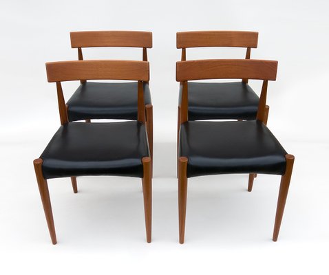 Danish MK 200 Chairs in Teak by Arne Hovmand-Olsen for Mogens Cold, Set of 4-URD-1180775