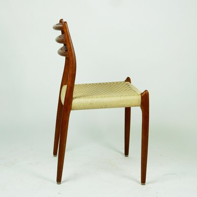 Danish Mod. 78 Teak Dining Chairs by Niels Otto Möller for J.L. Möllers, Set of 2-MH-1030234