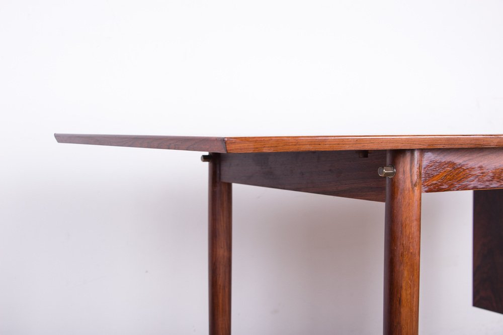 Danish Model 0S 51 Rosewood Desk with Extension and Floating Box by Arne Vodder for Sigh & Son, 1960s