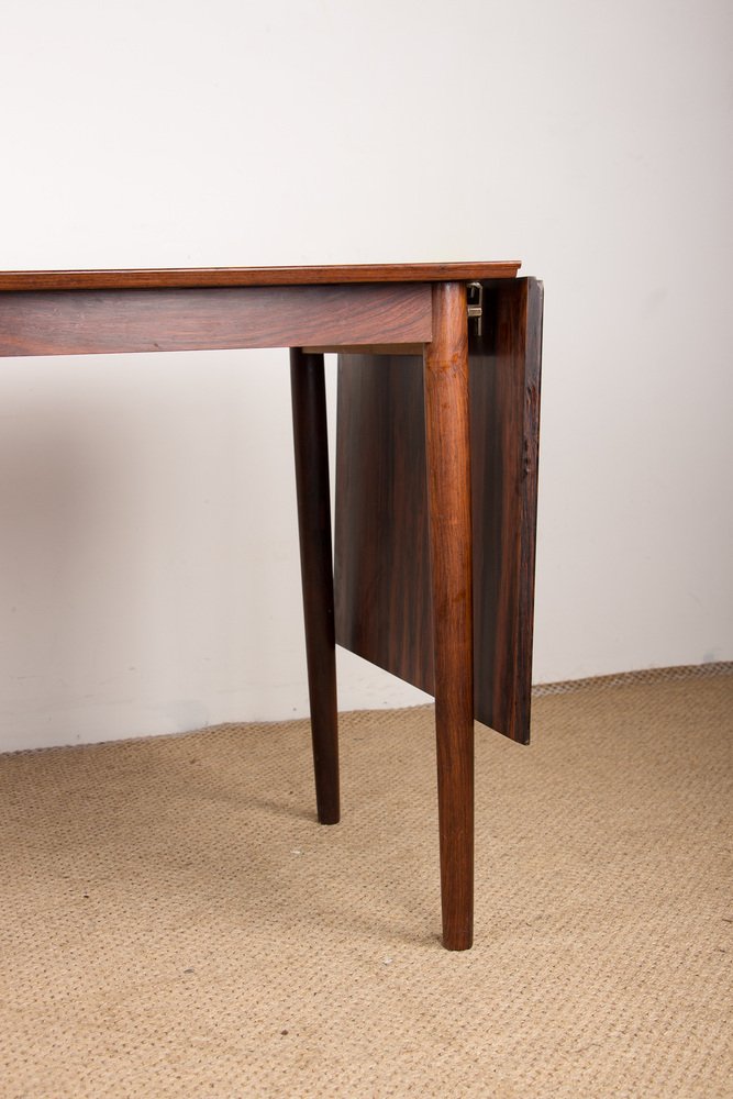 Danish Model 0S 51 Rosewood Desk with Extension and Floating Box by Arne Vodder for Sigh & Son, 1960s