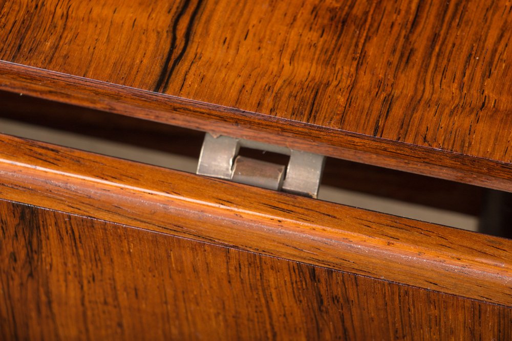 Danish Model 0S 51 Rosewood Desk with Extension and Floating Box by Arne Vodder for Sigh & Son, 1960s