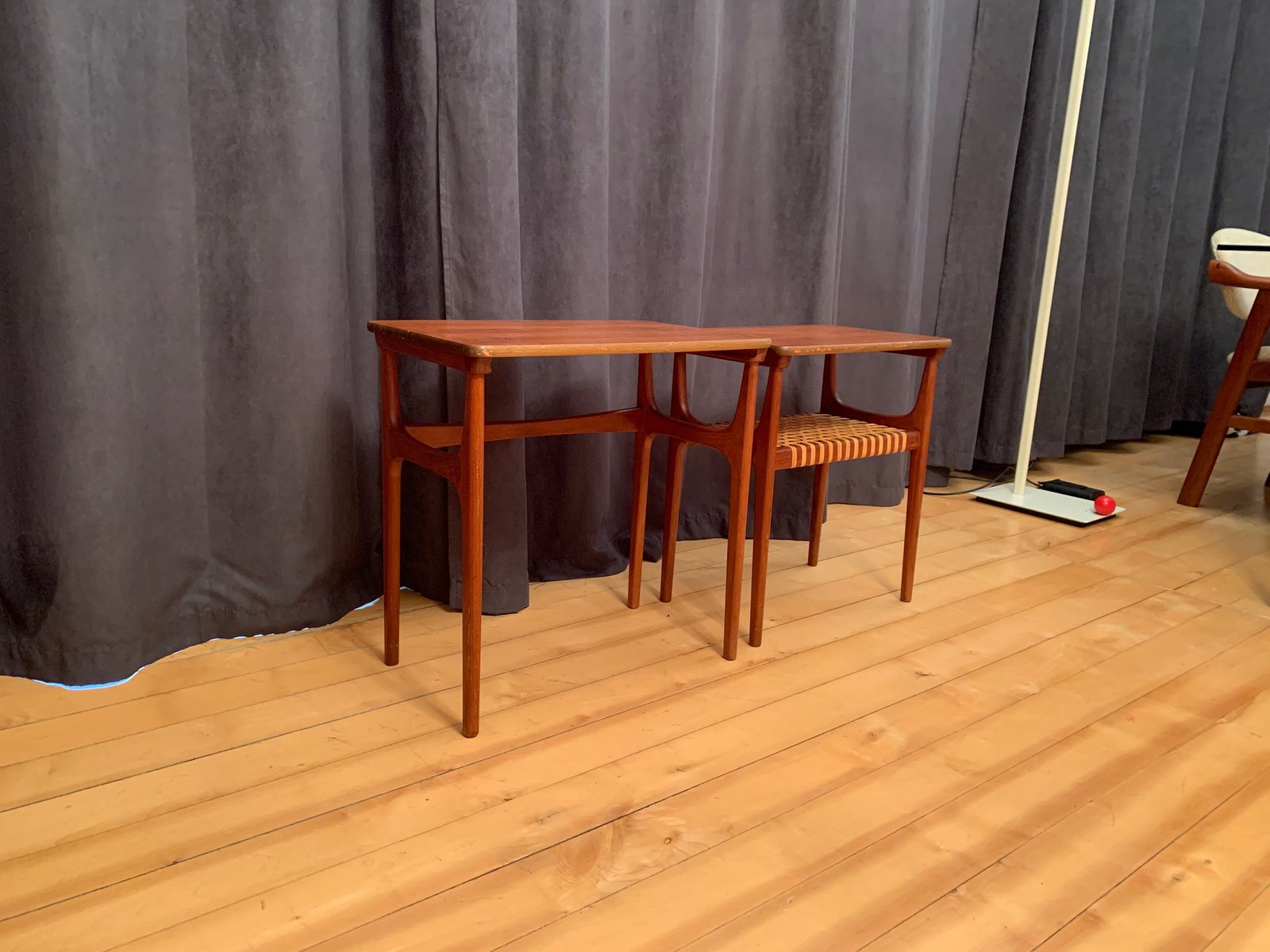 Danish Model 15 Side Tables by Erling Torvits for Heltborg Møbler, 1960s, Set of 2