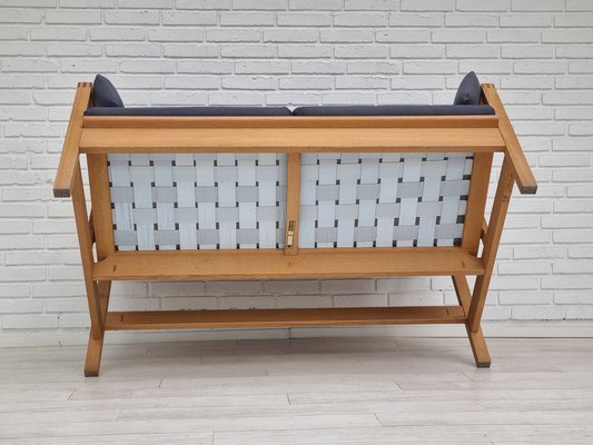 Danish Model 2252 Sofa in Oak & Wool by Børge Mogensen, 1970s-TMW-1233517