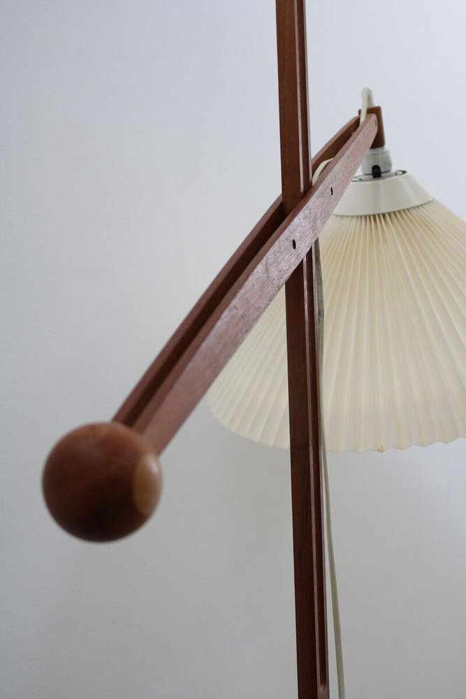 Danish Model 325 Floor Lamp in Teak by Vilhelm Wohlert for Le Klint, 1957