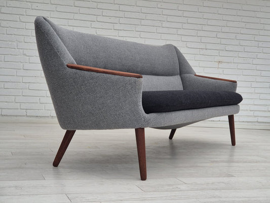 Danish Model 58 Sofa in Wool and Teak by Kurt Østervig, 1960s