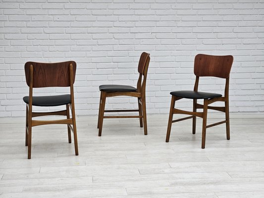 Danish Model 62 Dining Chairs by Ib Kofod-Larsen, 1960s, Set of 3-TMW-1700618