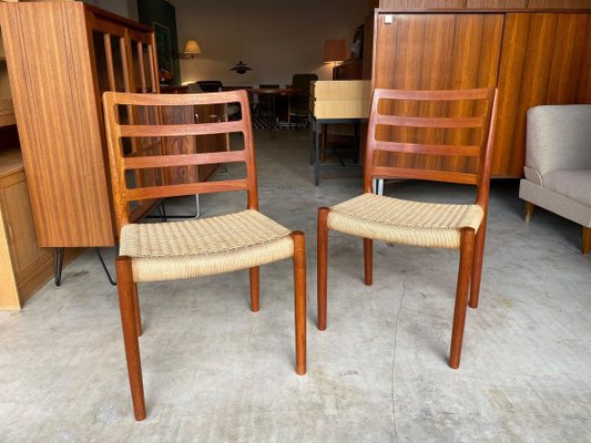 Danish Model 85 Teak Side Chairs by Niels O. Møller, Set of 2-WSA-831404