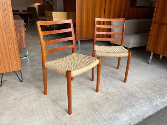 Danish Model 85 Teak Side Chairs by Niels O. Møller, Set of 2-WSA-831404