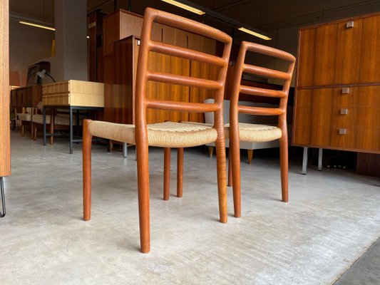 Danish Model 85 Teak Side Chairs by Niels O. Møller, Set of 2-WSA-831404