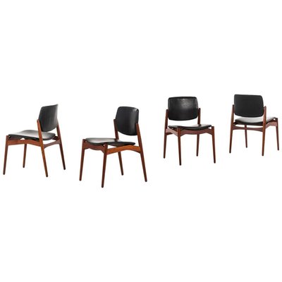 Danish Model Captain Dining Chairs by Erik Buck for Ørum Møbelsnedkeri, 1960s, Set of 4-SC-743791