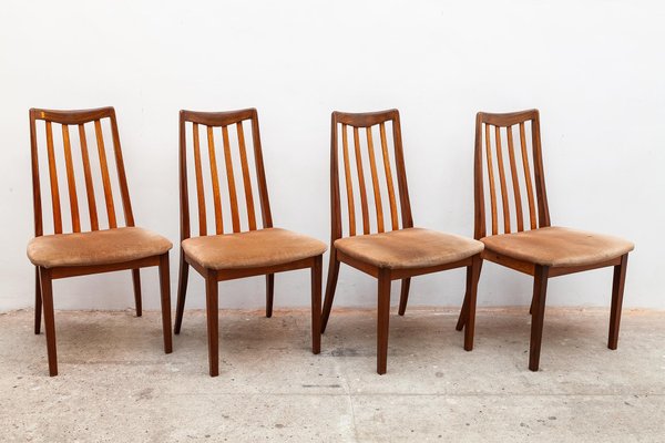 Danish Model Eva Side Chairs by Niels Koefoed for Hornslet Møbelfabrik, 1950s, Set of 6-KL-620455