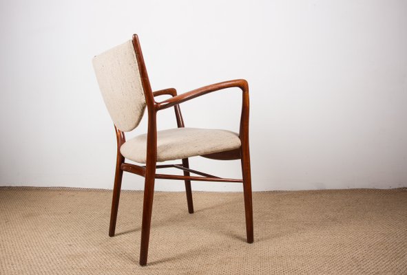 Danish Model No. 46 Armchair in Teak And Fabric by Finn Juhl For Niels Vodder, 1950-EMB-1450093