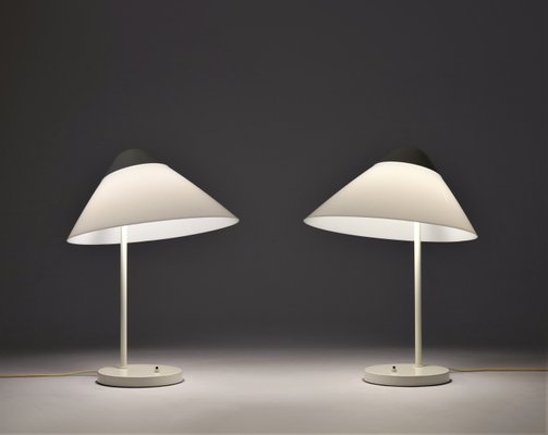 Danish Model Opala Table Lamps by Hans J. Wegner for Louis Poulsen, 1970s, Set of 2-WRF-573741