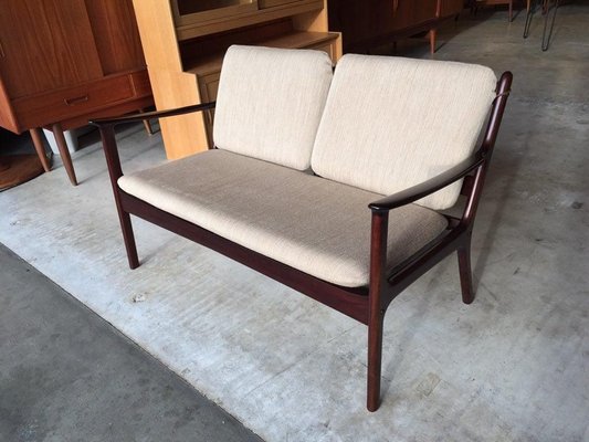 Danish Model Pj112 Mahogany Sofa by Ole Wanscher for Poul Jeppesen, 1960s-WSA-831339