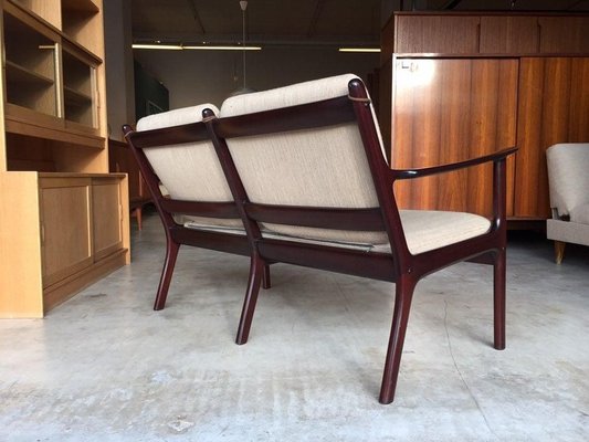 Danish Model Pj112 Mahogany Sofa by Ole Wanscher for Poul Jeppesen, 1960s-WSA-831339