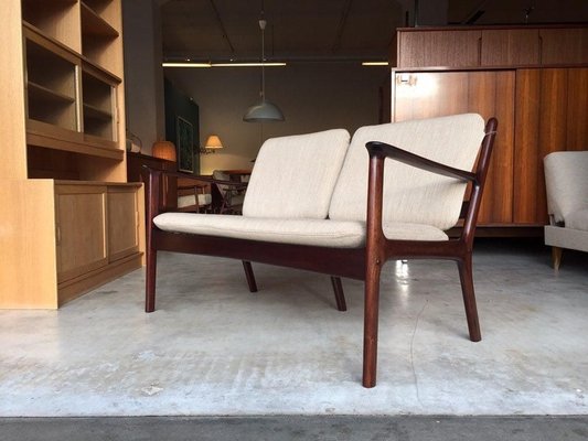 Danish Model Pj112 Mahogany Sofa by Ole Wanscher for Poul Jeppesen, 1960s-WSA-831339