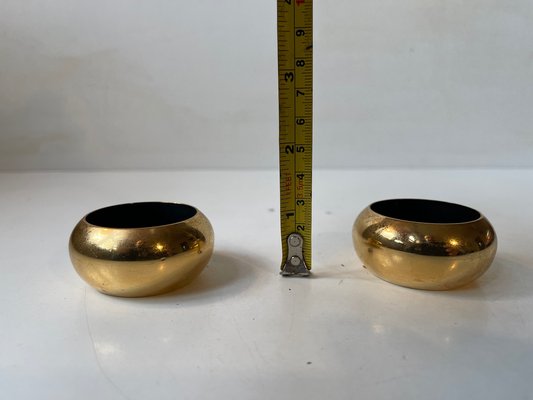 Danish Modern 24 Carat Gold Plated Tealight Candleholders by Hugo Asmussen, Set of 2-LCR-1749103