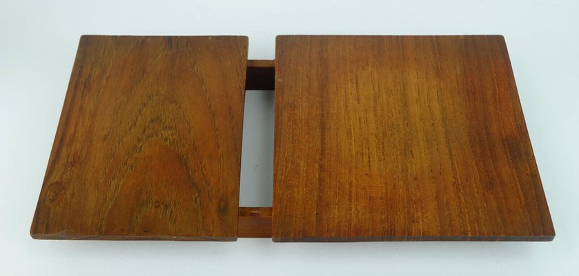 Danish Modern Ceramic and Wood Serving Set from Laurids Lonborg, 1960s, Set of 6-FH-1763240