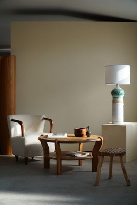 Danish Modern Ceramic Floor Lamp, 1970s-MXF-1385312