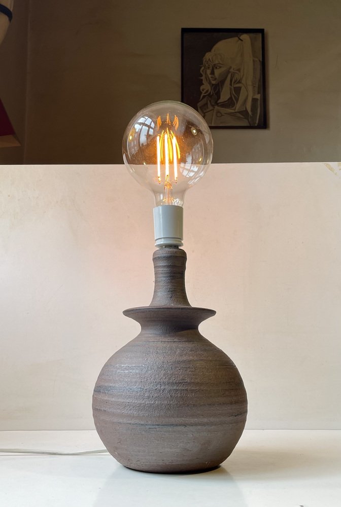 Danish Modern Ceramic Orbit Table Lamp by K. W. Andersen, 1980s