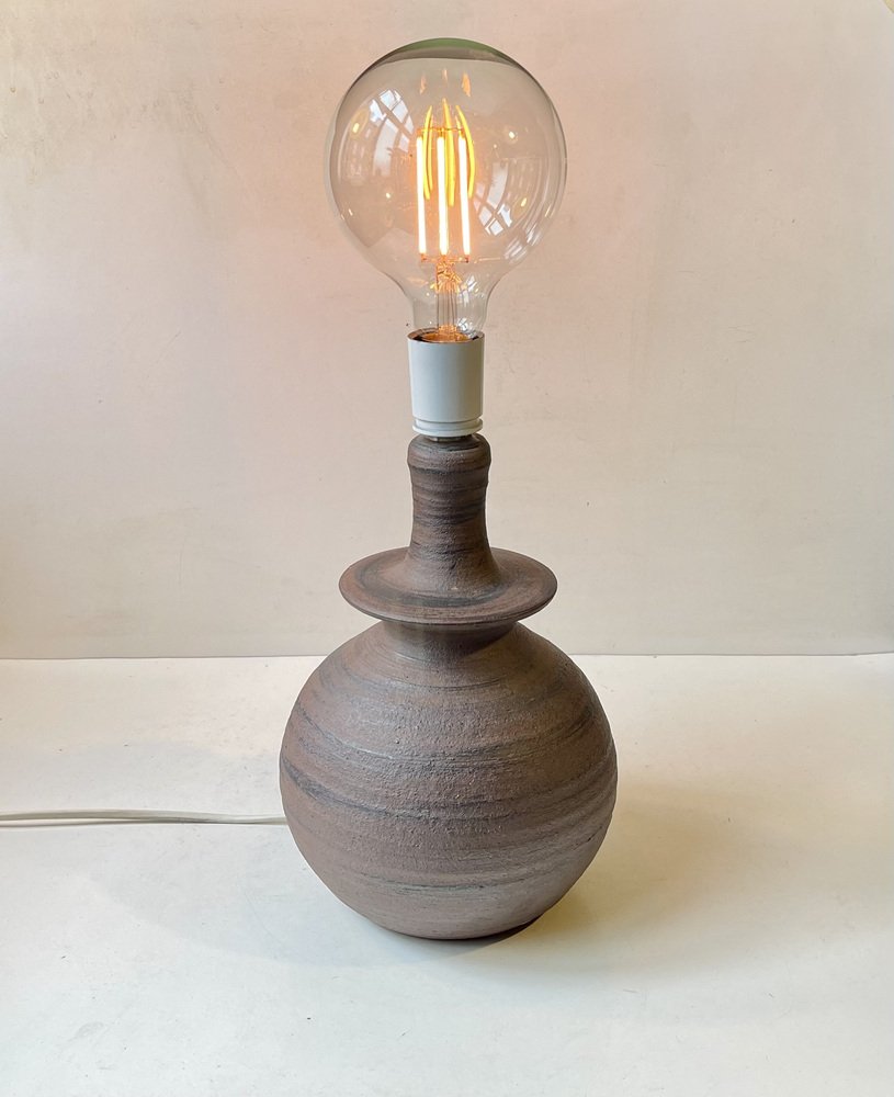 Danish Modern Ceramic Orbit Table Lamp by K. W. Andersen, 1980s