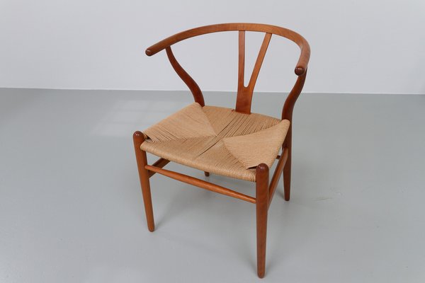 Danish Modern CH24 Wishbone Chairs in Cherrywood by Hans J. Wegne for Carl Hansen & Søn, 1990s, Set of 6-WIX-1599793