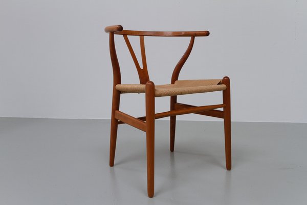 Danish Modern CH24 Wishbone Chairs in Cherrywood by Hans J. Wegne for Carl Hansen & Søn, 1990s, Set of 6-WIX-1599793