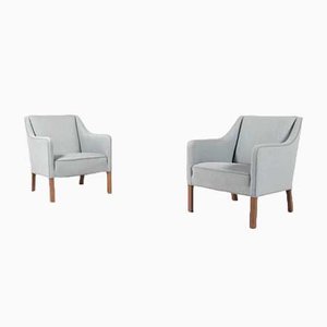 Danish Modern Club Chairs from Einar Larsen, 1950s, Set of 2-KMC-913303