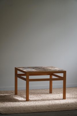 Danish Modern Coffee Table in Oak & Ceramic Tiles attributed to Tue Poulsen, 1960s-MXF-1717834