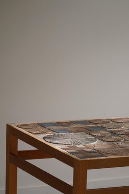 Danish Modern Coffee Table in Oak & Ceramic Tiles attributed to Tue Poulsen, 1960s-MXF-1717834