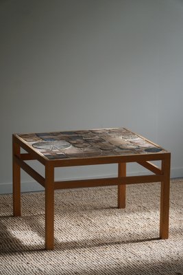 Danish Modern Coffee Table in Oak & Ceramic Tiles attributed to Tue Poulsen, 1960s-MXF-1717834