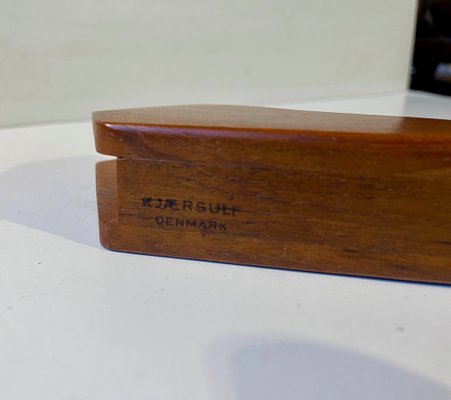 Danish Modern Curved Teak Napkin Holder by J. Kjærsulf, 1960s-LCR-1790751