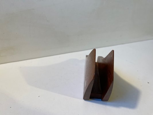 Danish Modern Curved Teak Napkin Holder by J. Kjærsulf, 1960s-LCR-1790751