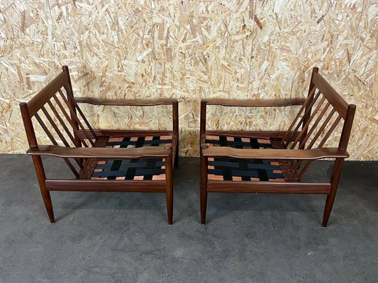 Danish Modern Design Teak Armchair Easy Chair Lounge Chair, 1970s, Set of 2-EJL-1153312