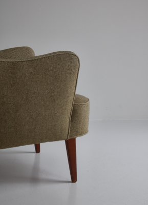 Danish Modern Easy Chair in Beech and Wool Upholstery by White & Mølgaard, 1950s-WRF-1142941