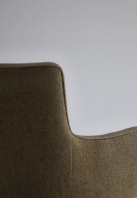 Danish Modern Easy Chair in Beech and Wool Upholstery by White & Mølgaard, 1950s-WRF-1142941