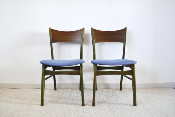 Danish Modern Emerald Color Dining Chair, 1960s-HPQ-1226512