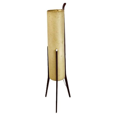 Danish Modern Floor Lamp in Parchment and Teak, 1960-GDD-1797794