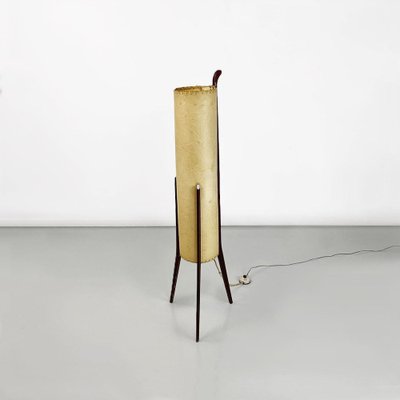 Danish Modern Floor Lamp in Parchment and Teak, 1960-GDD-1797794