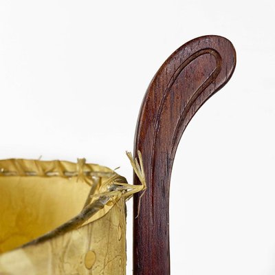 Danish Modern Floor Lamp in Parchment and Teak, 1960-GDD-1797794