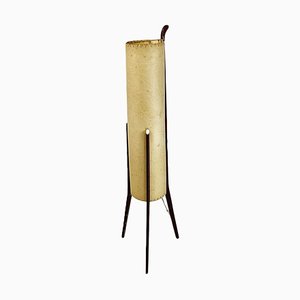 Danish Modern Floor Lamp in Parchment and Teak, 1960-GDD-1797794