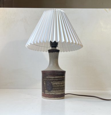 Danish Modern Glazed Stoneware Table Lamp from Axella Stoneware, 1970s-LCR-1739069